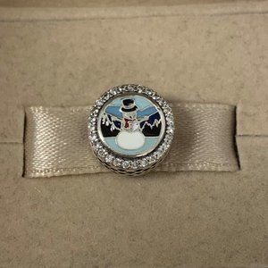 Pandora SMOKY MTNS snowman Charm Bracelet